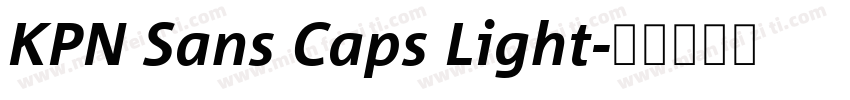 KPN Sans Caps Light字体转换